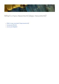 What Is Mass Movement (Slope Movement)?