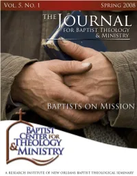 Continuity and Change in Early Baptist Perceptions on the Church and Its Mission.” Dr