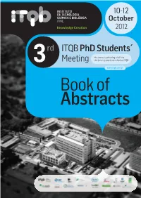 ITQB Phd Students´ Meeting the Annual Gathering of All