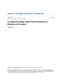 Ivy League Price-Fixing: Conflict from the Intersection of Education and Commerce