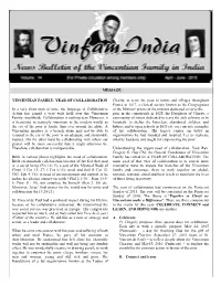 Message Vincentian Family