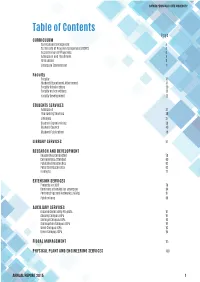 Table of Contents