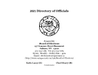 2021 Directory of Officials