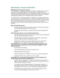 AMD Sempron™ Processor Product Brief