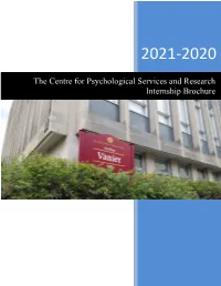 CPSR Internship Brochure Information Oct 2020