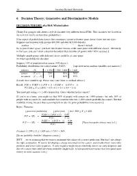 Generative and Discriminative Models