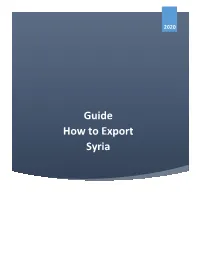 Guide How to Export Syria