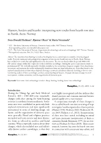 Hunters, Herders and Hearths: Interpreting New Results from Hearth Row Sites in Pasvik, Arctic Norway
