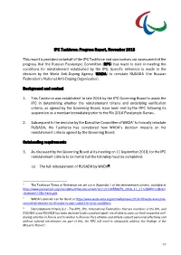 November 2018 IPC Taskforce Progress Report