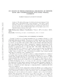 On Groups in Which Subnormal Subgroups of Infinite Rank Are