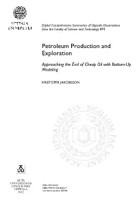 Petroleum Production and Exploration
