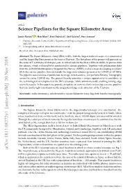 Science Pipelines for the Square Kilometre Array