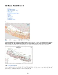 2.3 Nepal Road Network