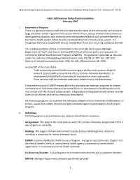 Jail Diversion Practice Guidelines (P.7.10.3.10)