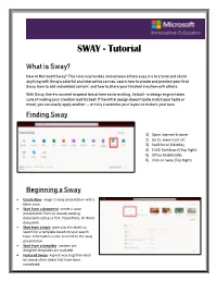 SWAY - Tutorial