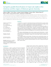 Sympatric Parallel Diversification of Major Oak Clades in the Americas