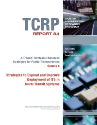 Tcrp Report 84