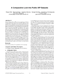 A Comparative Look Into Public IXP Datasets