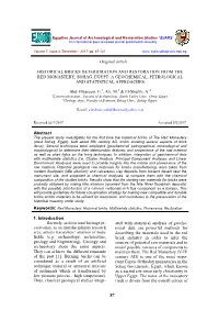 A Geochemical, Petrological and Statistical Approaches