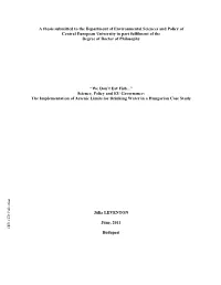 A Thesis Submitted to the Department