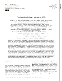 Articles, and the Creation of New Soil Habitats in Other Scientiﬁc ﬁelds Who Also Made Early Contributions Through the Weathering of Rocks (Puente Et Al., 2004)