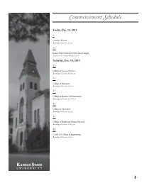 Fall 2019 Commencement Program (Pdf)