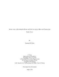 Isotopic Study of Diet During the Bronze and Early Iron Ages at Mitrou and Tragana Agia