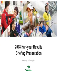 2018 Half-Year Results Briefing Presentation 2420 KB