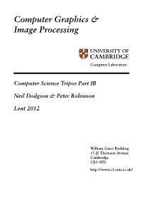 Computer Graphics & Image Processing