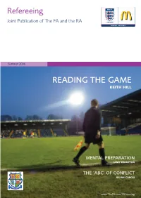 Refereeing READING the GAME