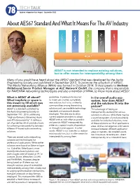 AES67 Standard and What It Means for the AV Industry