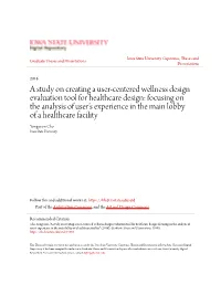 A Study on Creating a User-Centered Wellness Design Evaluation Tool For