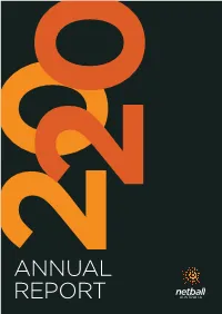 Annual Report Contents a Message from the Chair of The