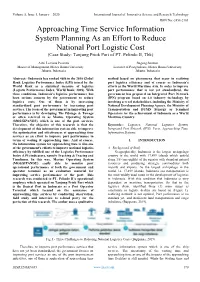 Approaching Time Service Information System Planning As an Effort to Reduce National Port Logistic Cost (Case Study: Tanjung Priok Port of PT