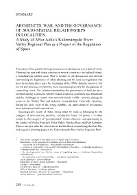 Architects, War, and the Governance of Socio-Spatial Relationships in Localities