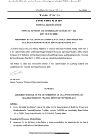 Board Notice 76 of 2015