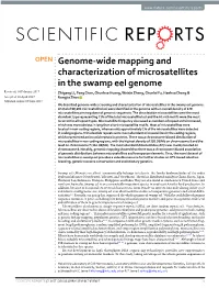 Genome-Wide Mapping and Characterization of Microsatellites In