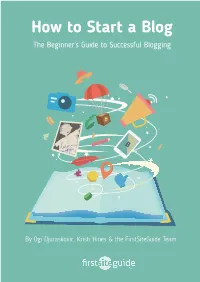 How-To-Start-A-Blog.Pdf