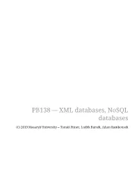 XML Databases, Nosql Databases