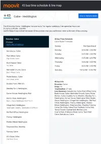 43 Bus Time Schedule & Line Route