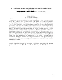 A 'Proper Point of View'