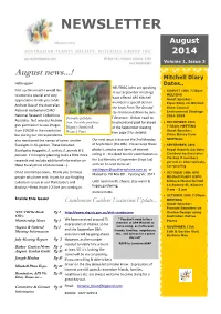 APS Mitchell Newsletter 2014. 1.3 August