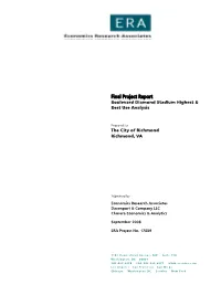 Final Project Report Boulevard Diamond Stadium Highest & Best Use Analysis