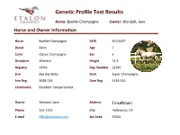 Gene C Profile Test Results