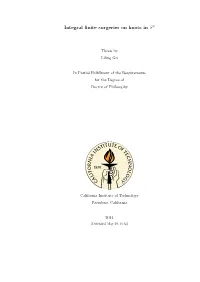 Integral Finite Surgeries on Knots in S3