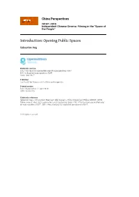 Introduction: Opening Public Spaces