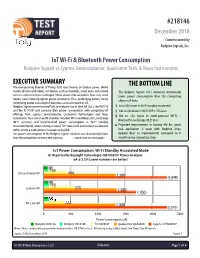 Iot Wi-Fi and Bluetooth Power Consumption Learn More