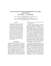 Linear Separation of Connected Dominating Sets in Graphs (Extended Abstract) Nina Chiarelli1 and Martin Milanicˇ2