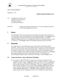 Underwriting Policies and Procedures for Commercial Space and Income in HUD-Insured Multifamily Projects