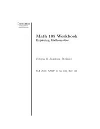 Math 105 Workbook Exploring Mathematics